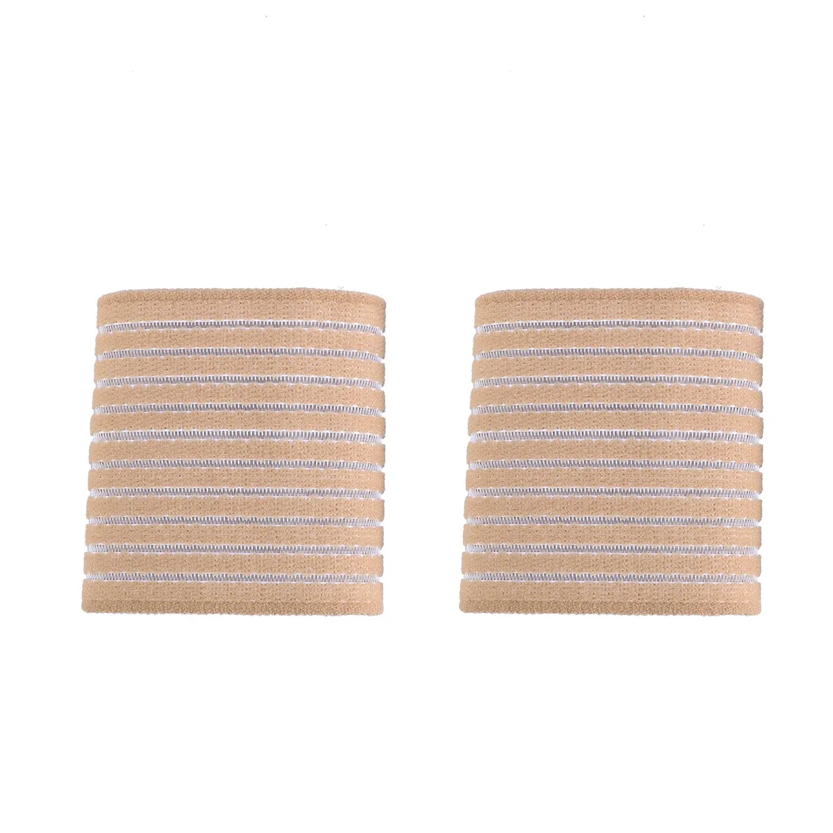 1Pair Wrist Protector Elastic Bandage Adjustable Forearm Support for Carpal Tunnel Pain Relief Beige Basketball Volleyball
