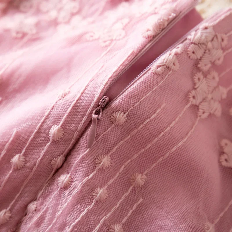 2026 ربيع جديد 0-3Y طفلة فستان الأميرة الدانتيل كم طويل تول الكرة ثوب لحفلة عيد ميلاد ملابس الأطفال #4