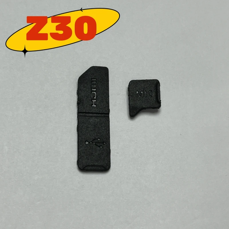 2pcs/Set For Nikon Z30 USB Leather Side Cover USB Interface Rubber Side Cover Plug