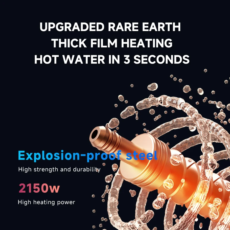3-Stage Mini UV Smart Electric Countertop Water Purifier Portable Household Car Hotel Use 75 GPD RO System Hot Water Plastic