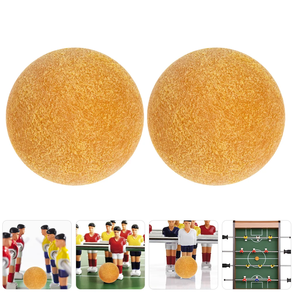 

6 Pcs 36mm Frosted Yellow Foosball Balls Plastic Table Soccer Accessories Replacement Game Balls Suitable Standard