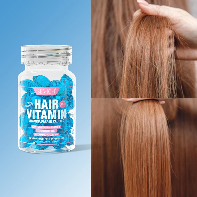 

Keratin Hair Vitamin Capsule Fast Restore Soft Smooth Shiny Hair Care Nourish Repair Hair Damaged Splitting Treatment Product