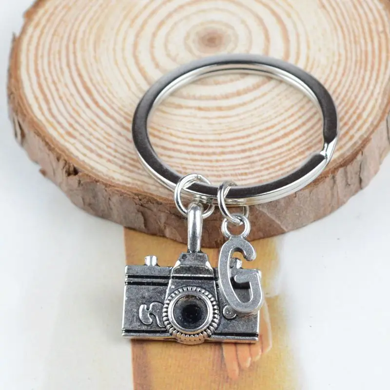 Digital Camera Lovers Keychain Metal Keyring Pendant Gift