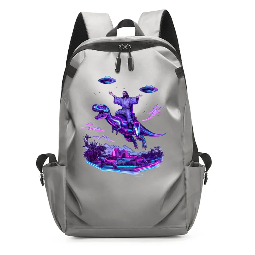 

Школьная сумка для девочек, студентов колледжа, женский и мужской рюкзак, женский рюкзак для ноутбука, женский дорожный USB-рюкзак с принтом динозавра из мультфильма