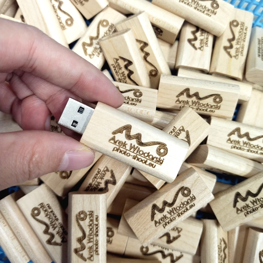 30PCS LOT Free Custom Logo USB 3.0 High Speed Wooden Bamboo Flash Drives 8GB 16GB Wood Pendrive 32GB 64GB 128GB Creative Gifts