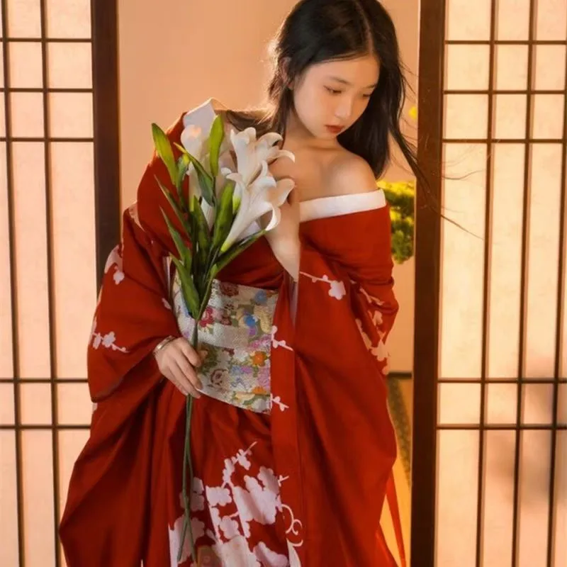 

Kimono Women's Formal Dress Traditional Modified Retro Style Japanese Girl Kimono Cosplay Fashion Photography Clothes Party