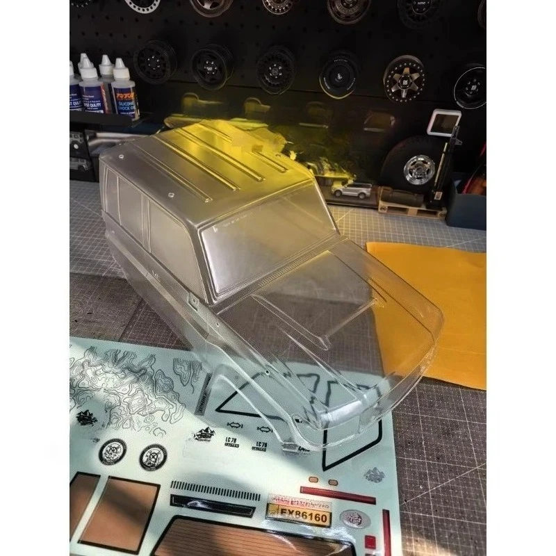 Carcaça Transparente com Decalques para RGT EX86160 1/10 RC Crawler, Peças de Substituição OEM Originais, Carcaça de Carro RC Não Pintada