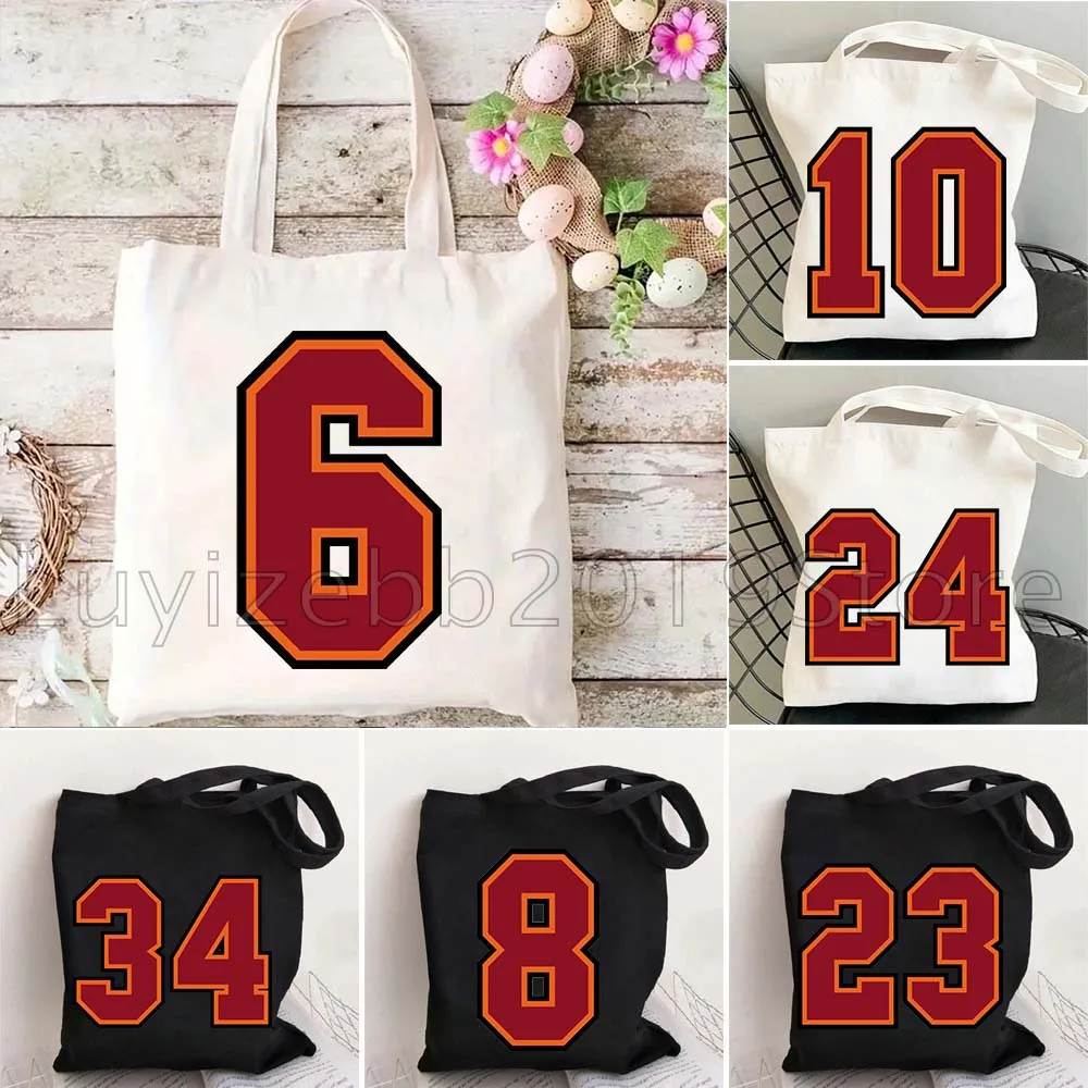 

Милые спортивные счастливые трикотажные номера, подарки, женская парусиновая сумка через плечо, сумка в стиле Харадзюку, многоразовые складные сумки для покупок