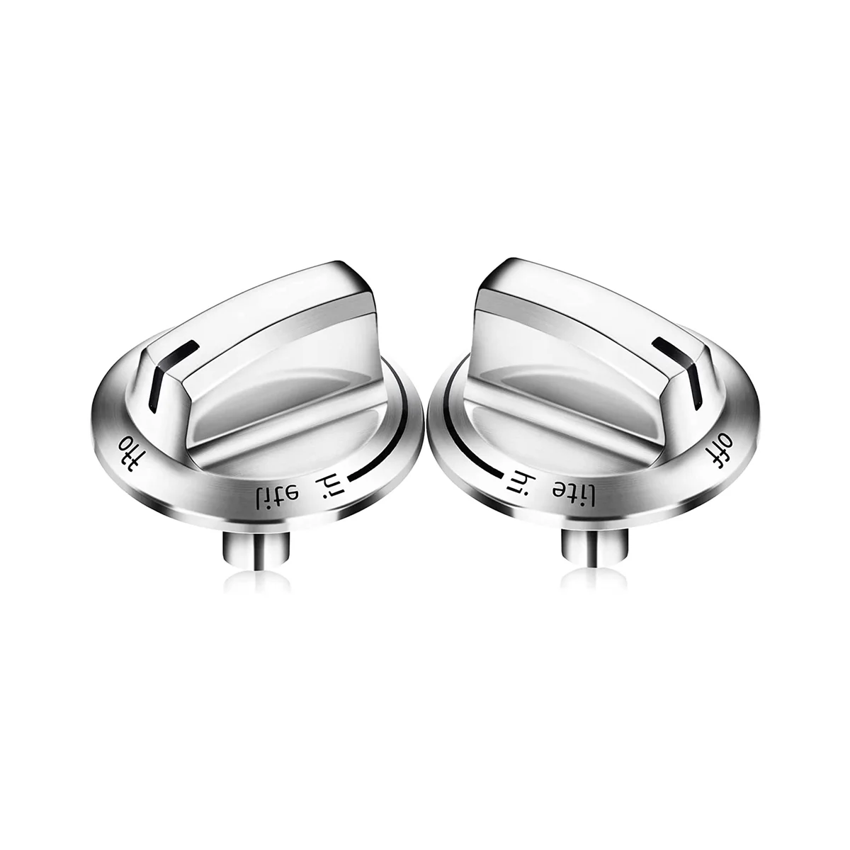 2 Pack Upgrade 5304525746 Burner Knob for Frigidaire,Gas Range Knobs,Gas Stove Parts, Replace Control Knob 5304504839