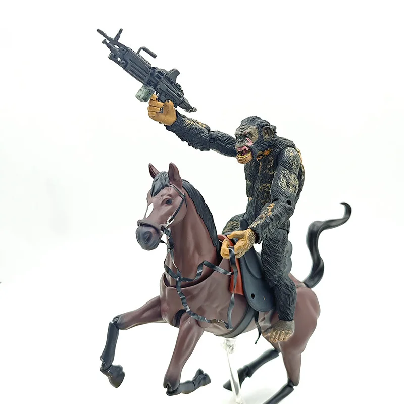 

New Neca Rise Of The Planet Of The Apes Caesar Action Figure Movie Periphery Koba Luca Orangutan Movable Doll Model Ornamentstoy