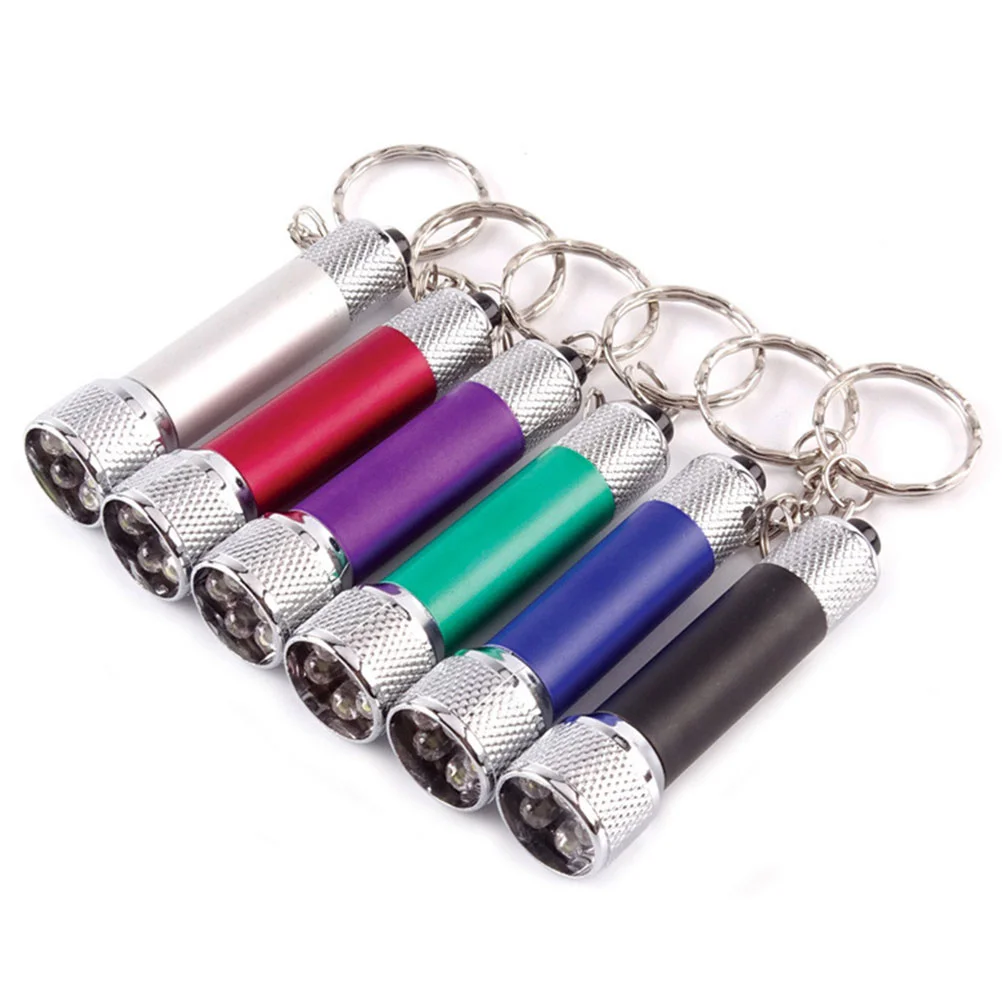 

8 Pcs Portable LED Torch Keyring with Light Mini Rechargeable Flashlight Keychain