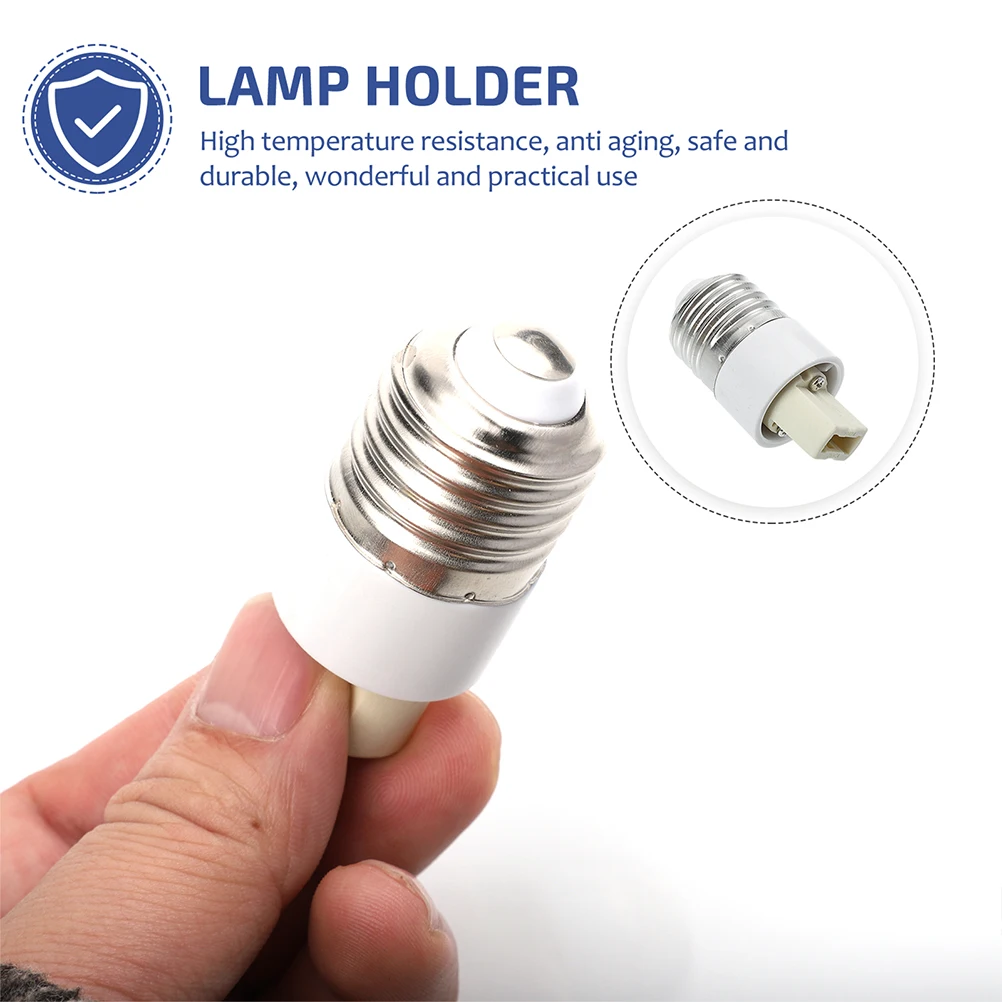 

4 шт. переходников для ламп с цоколем E27 на G9, научно-обоснованная конструкция, совместимость с большинством настольных и потолочных светильников, адаптеры для ламп, конвертеры для освещения