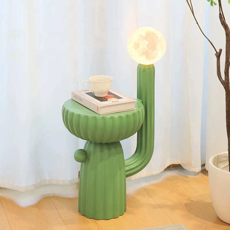 j*Cactus Sculpture decor,Plant model statue,Cactus floor lamp ornament,Nordic Creative coffee table,Home decoration coffee table