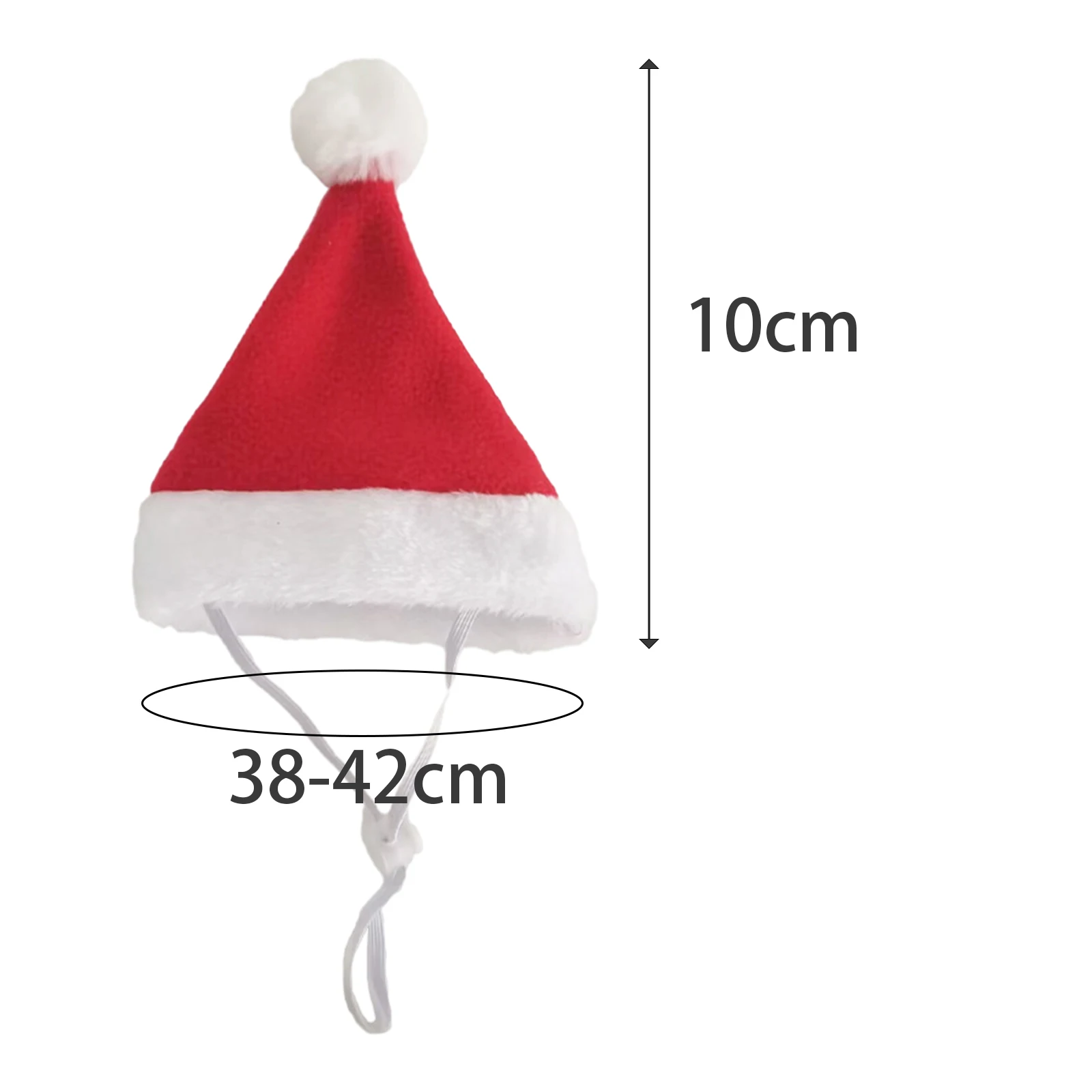 Dog Cat Pet Santa Hat Christmas Decoration Holiday Decor Pet Costumes Xmas Pet Collar Photo Props for Small Dog Cat Puppy Kitten