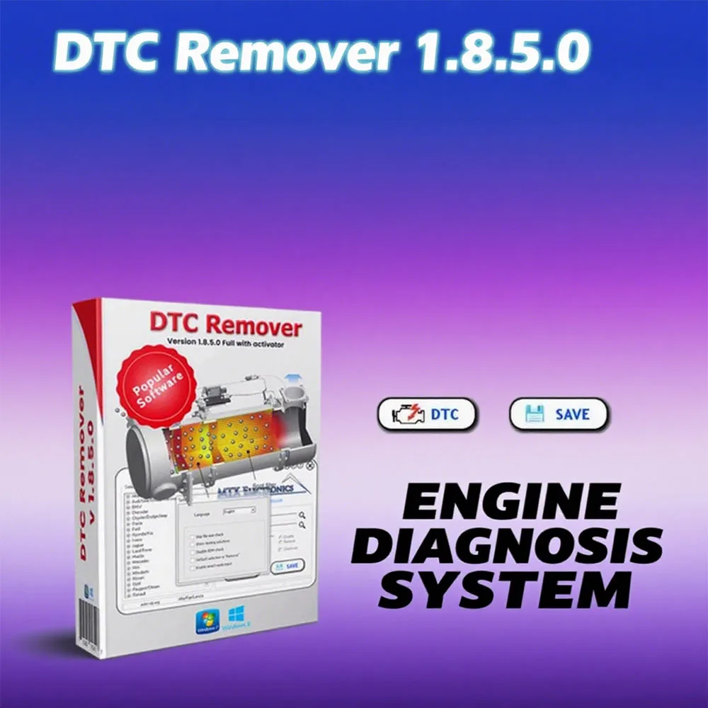 

Hot DTC Remover Car Maintenance Tools For KESS KTAG FGTECH OBD2 Software MTX DTC Remover 1.8.5.0 With Keygen ECU Tuning Software