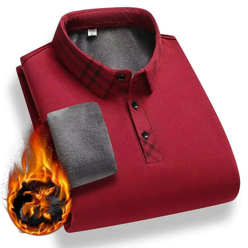 2026 Winter fleece thickened sweater for men with a stylish collar providing excellent warmth and comfort for a casual look
