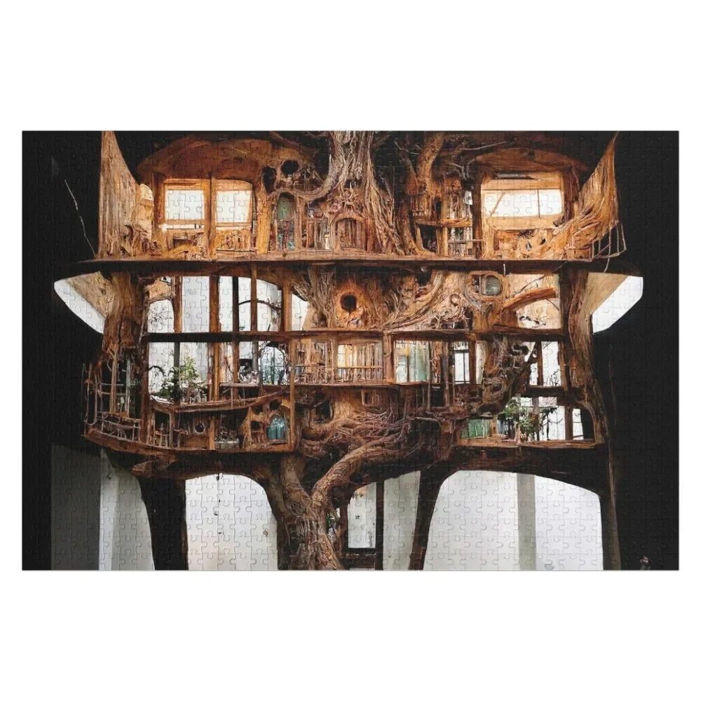 

Treehouse # 5 The One Hundred Year Build Jigsaw Puzzle Wooden Jigsaws For Adults Customs With Photo Puzzle