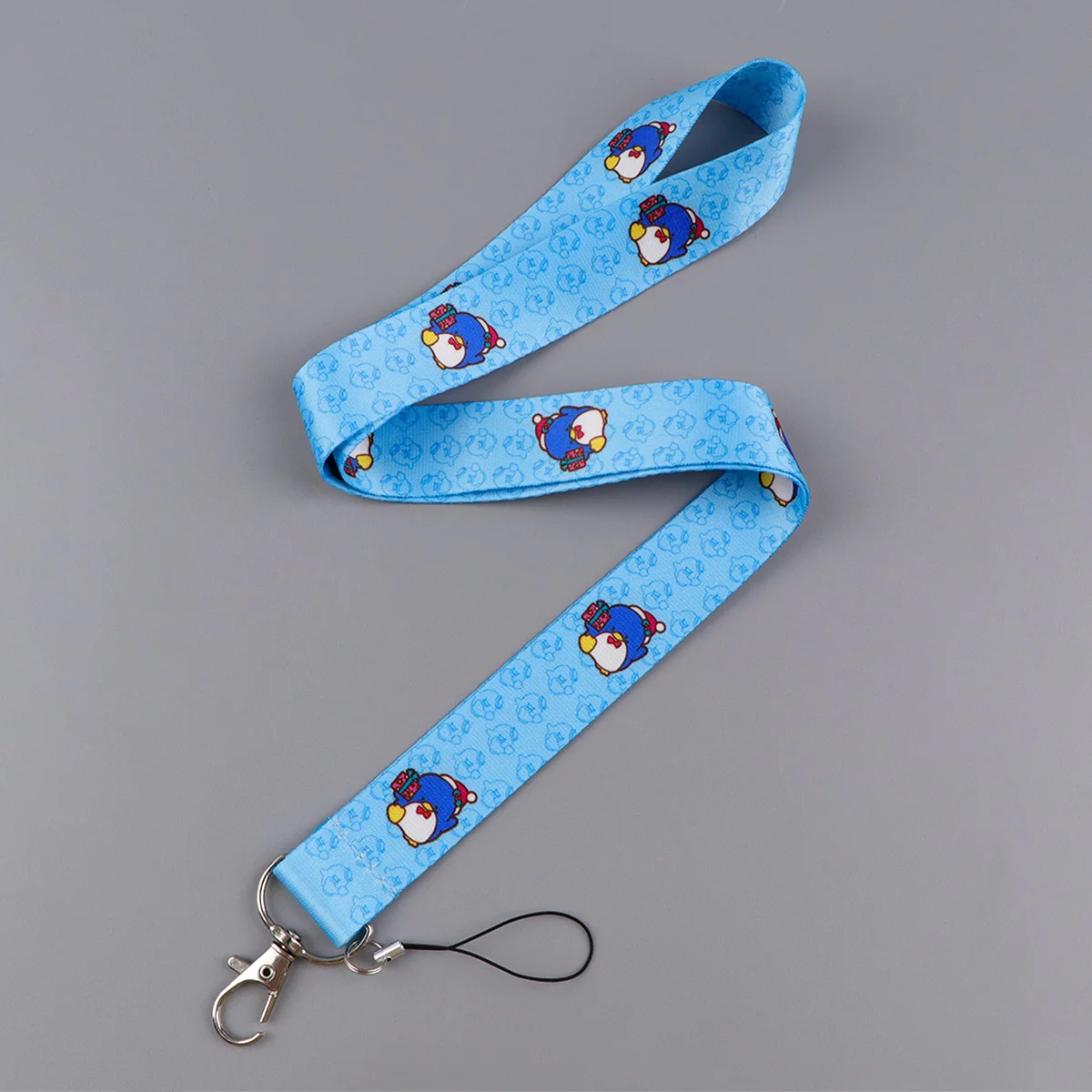 Cute Penguin Cartoon Neck Strap Lanyards for Key ID Card Gym Cell Phone Strap USB Badge Holder Rope Pendant Key Chain Gift