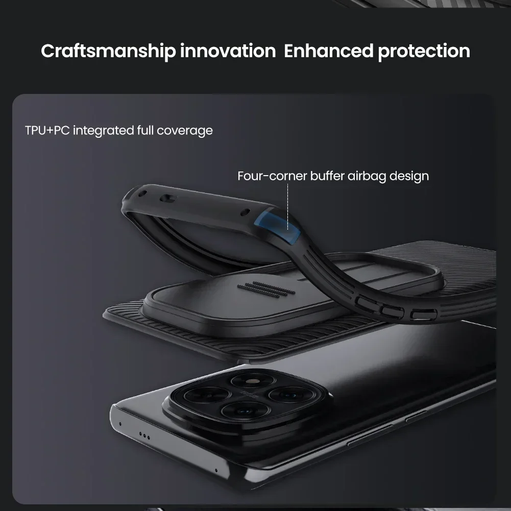 Nillkin for Xiaomi Poco X7 5G Case CamShield Camera Protection Slide Privacy Lens Matte Shockproof Back Cover
