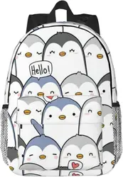 Cute Penguin Print Versatile Adult Backpack for Work Hiking Waterproof Backpack Laptop Compartment