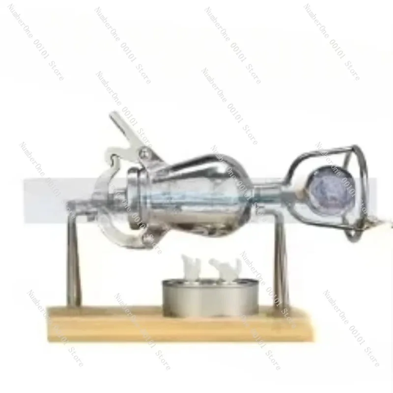 

300ML Stainless Steel Mini Popcorn Machine, Hand-Cranked, Old-Fashioned Design for Home Use and Small Gatherings
