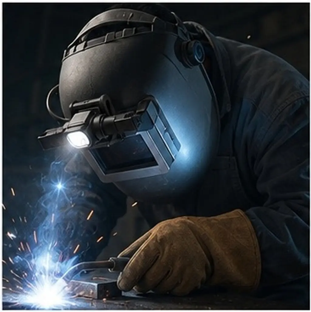 8Pcs Welding Light Base Mounting Plate Flashlight Adapter Hardhat Headlamp Hooks Universal Fit Hands-