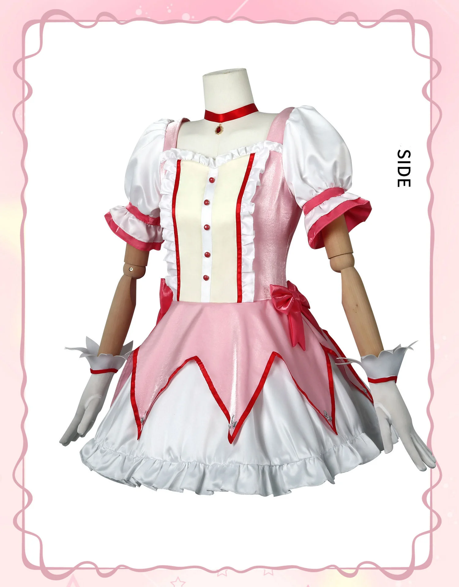 【Wetrose】In Stock SSR Madoka Cosplay Costume Kaname Combat Battle Suit Mahoushoujo Magic Girl Puella Magi ☆ Magica Wig Halloween