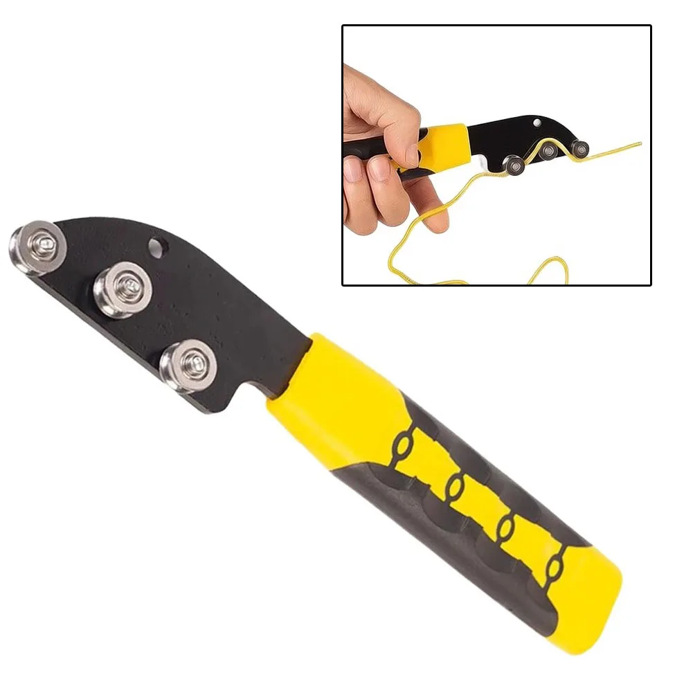 Wire Straightener with Stainless Steel Construction and Flexible Rotation for Fast Efficient Wire Handling on Sites