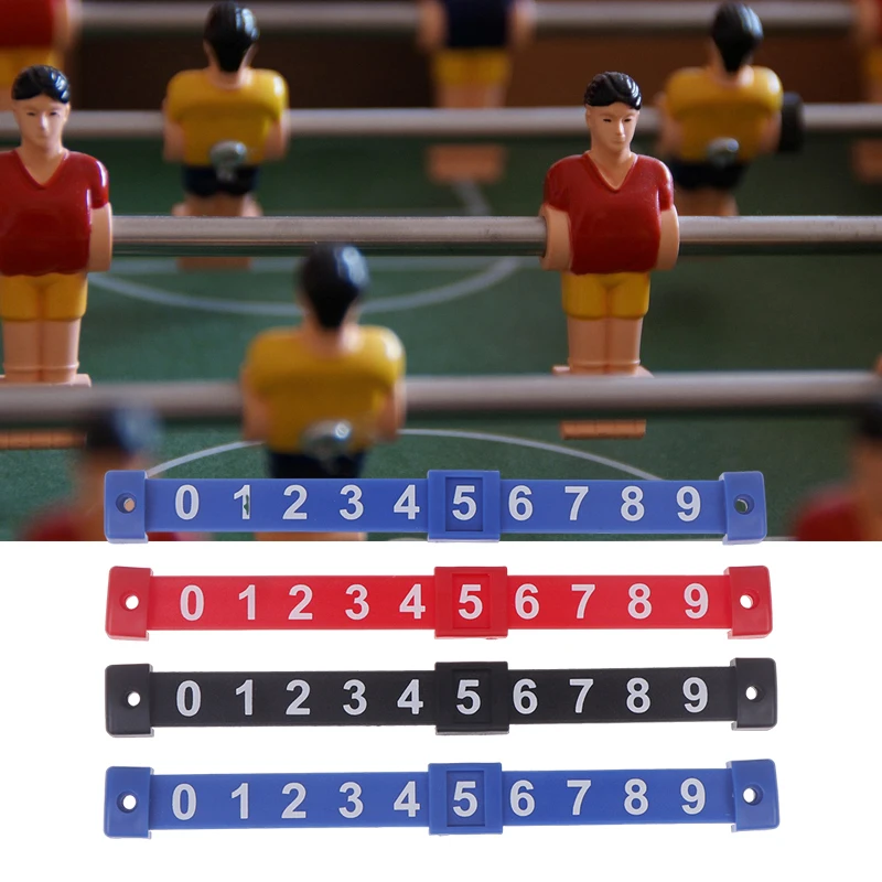 2Pcs Foosball 카운터 마커 테이블 게임 득점 단위 축구 키퍼를위한 10 개의 숫자 표준 테이블 스코어 보드