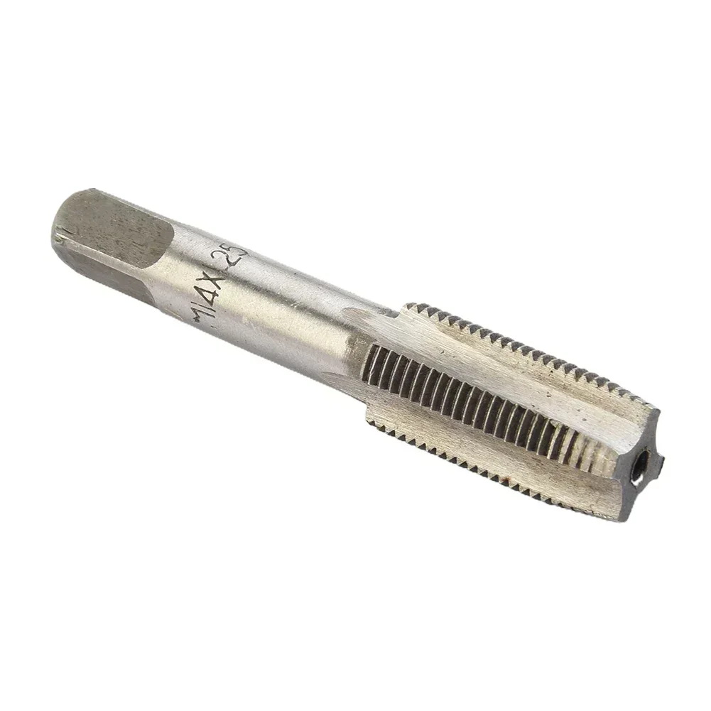 2 Pcs Tap HSS 14mm X 1.25 Metric Taper Head And Plug Head Right Thread M14 X 1.25mm Silver High-speed Steel Taps