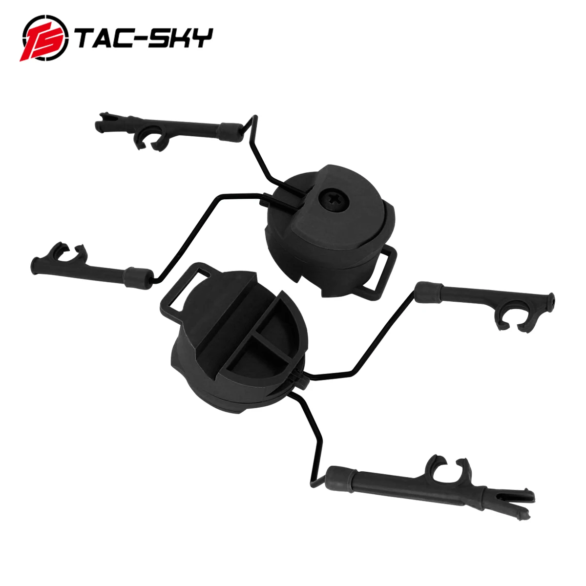 TAC-SKY fone de ouvido tático comtac i ii iii capacete arco OPS-CORE capacete faixa adaptador suporte fone de ouvido suporte tático bk