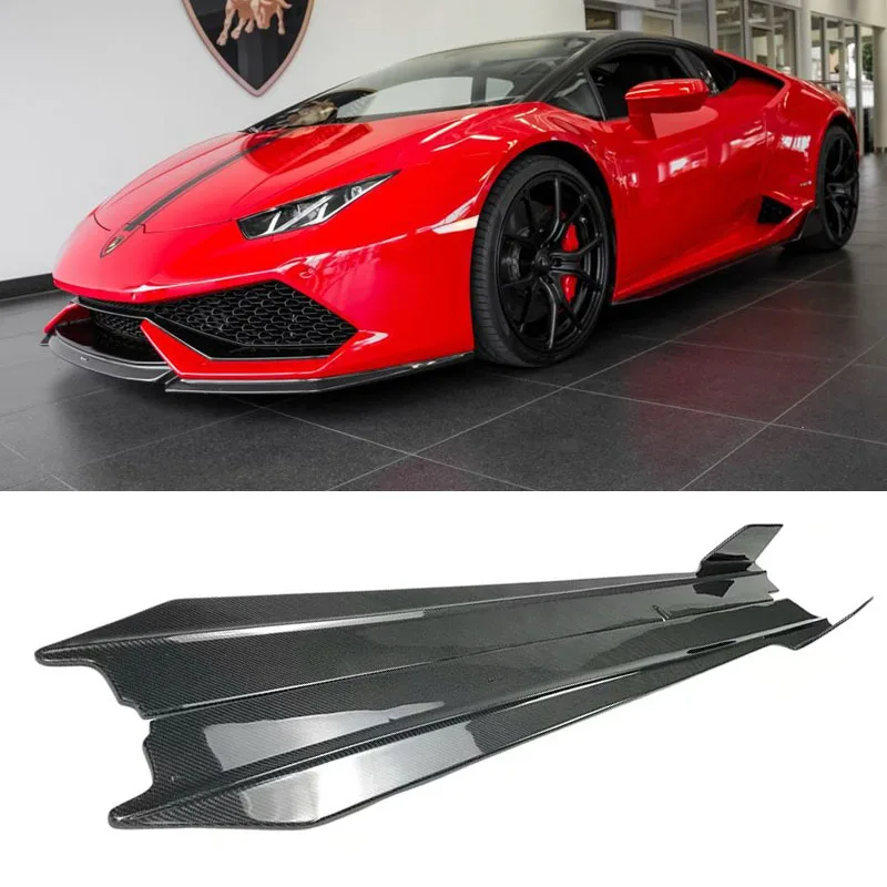 

Carbon Fiber Front Lip Side skirt For Lamborghini LP580 LP610 Refitted V-design High Performance