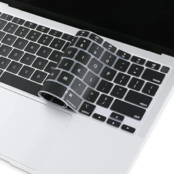Keyboard Cover For MacBook Air 13 inch 2022 2021 2020 Release A2337 M1 A2179 with Touch ID Waterproof Protective Silicone Skin