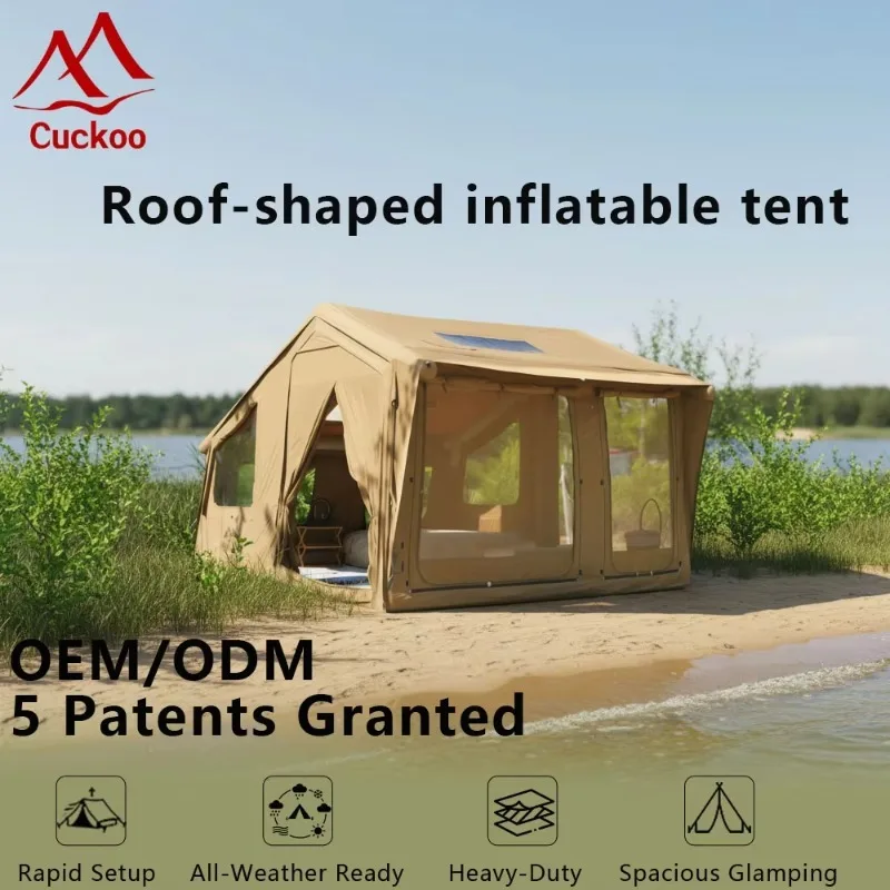 Customizable Outdoor Inflatable Tent Breathable & Sturdy for Beach Camping