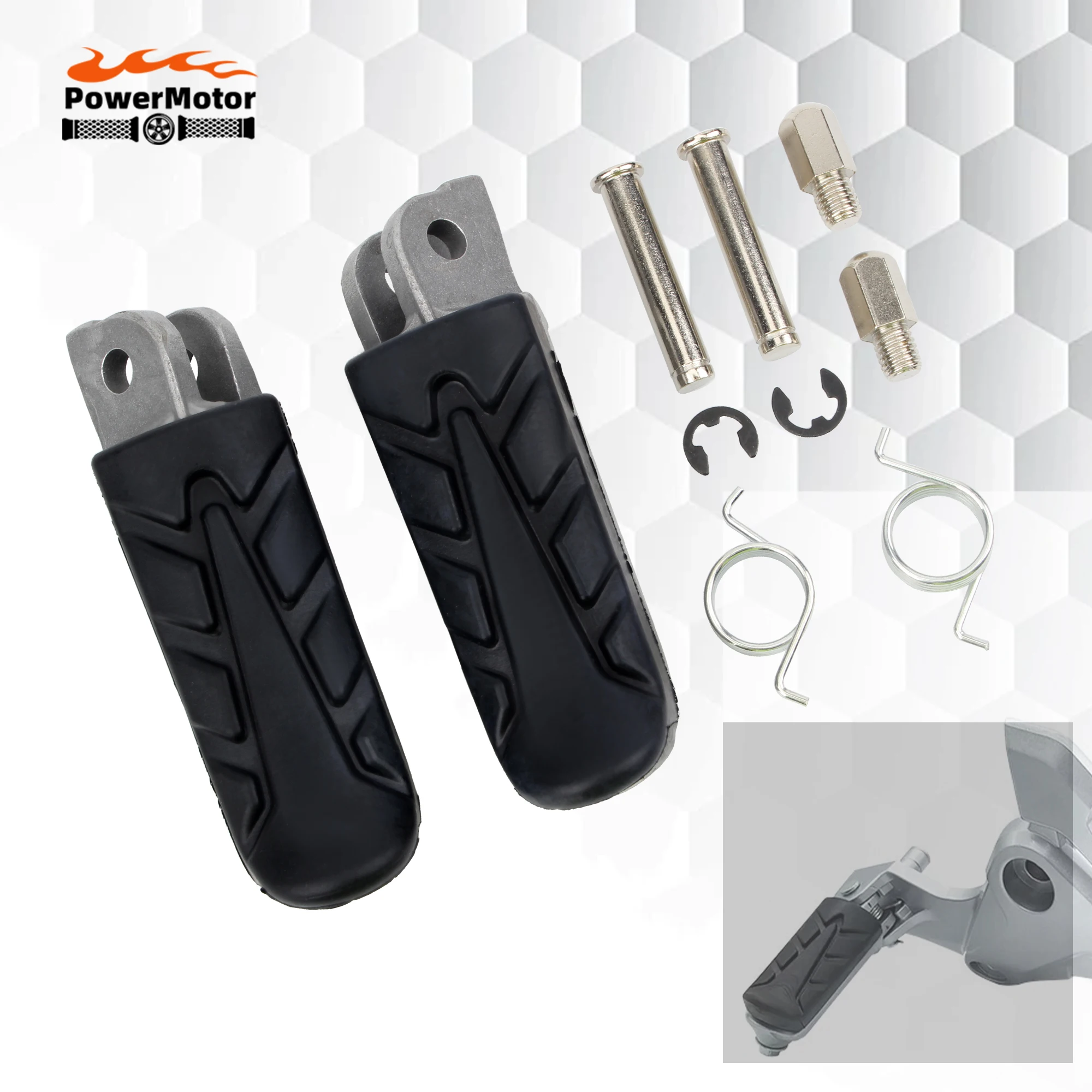 

For Honda CBR500 600 Motocross Front Footrests Foot Pegs CBR 500R For Varadero XL 1000 V1 V2 V3 V4 V5 Motorcycle Accesorios