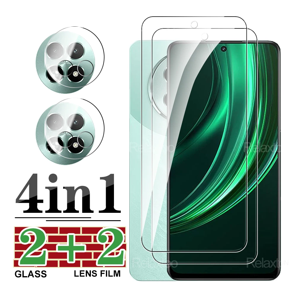 4in1 Realme13 13Plus 12 12Plus 11 10 Screen Protector For Realme 13＋12＋ 12x 12Lite 10 Pro 4G 5G Lens protect Glass Realme13Plus