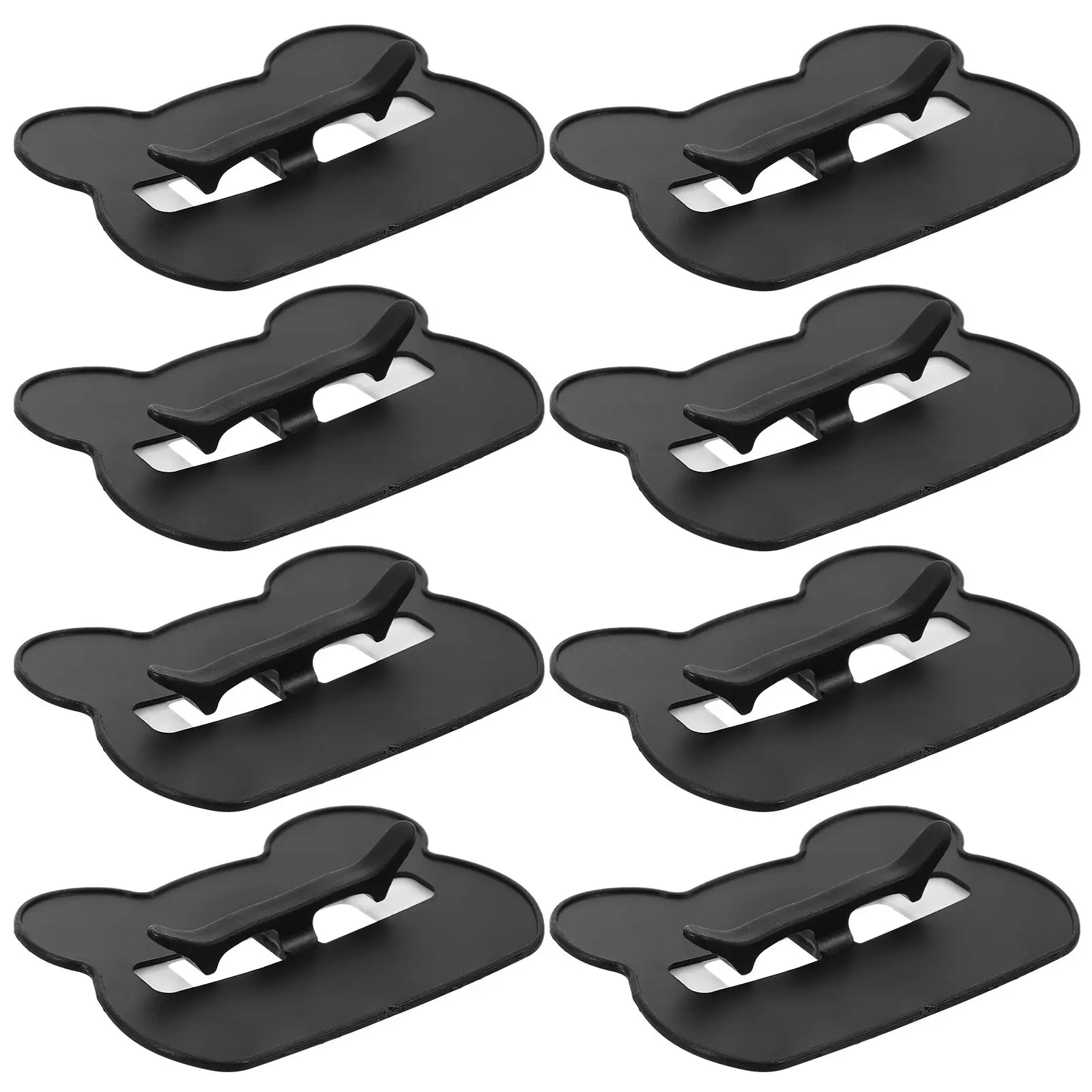 8Pcs Trash Bag Fasteners Garbage Bin Clip Set Multi Functional Bag Holder for Kitchen Bathroom Grocery Shopping Bags Organizer