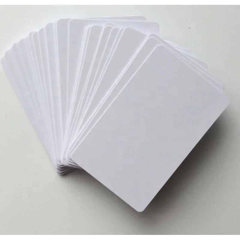 custom Quality Dye Sublimation Printable Blank White PVC Card