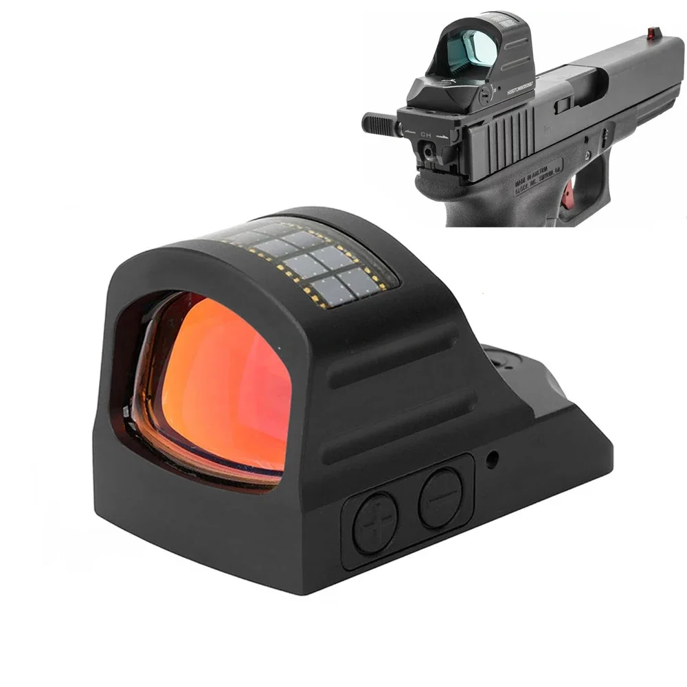 Hunting HS 507C Red Dot Sight for paintball mini-sights, outdoor hunting / exoskeleton mount for Glock and 20 mm rails