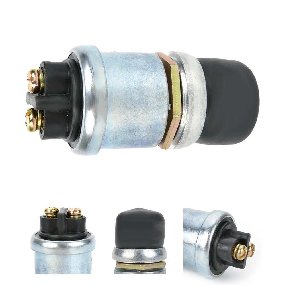 Momentary SPST Push Button Switch Rated 60A 12VDC 40A 24VDC IP67 Dustproof for Ignition Starter in Vehicles and Marine Equipment