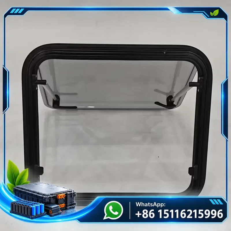500*550mm Wholesale RV Round Corner Window Double Gray Glass Customized Size for Motorhome