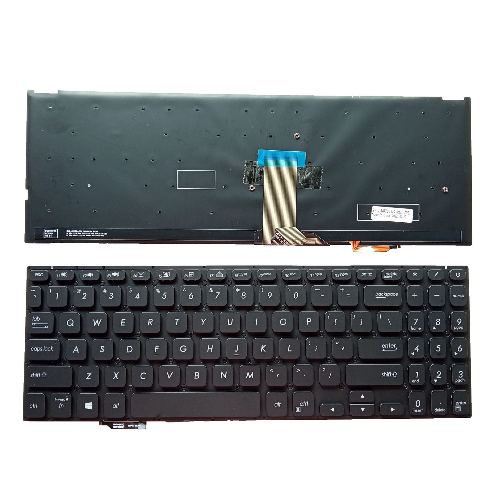 

US NEW Laptop Keyboard For ASUS vivobook S530 S15 S530U S530F S530UF S530FA S530FN X530M X530 S5300