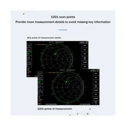 Vector Network Analyzer 7 Inch Touch LCD SV4401A 50KHz -4.4GHz HF VHF UHF Antenna Analyzer Of NanoVNA VNA Black