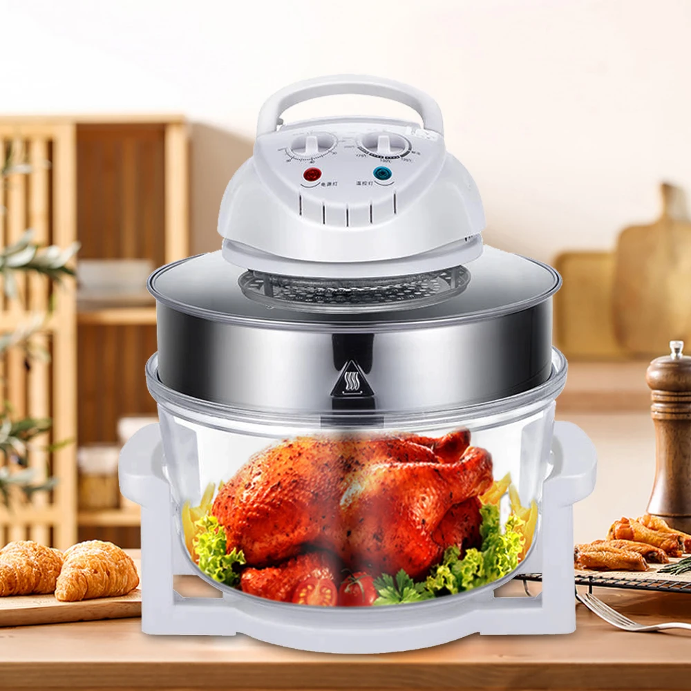 360° Vertical Heating AirFryer 110V/60HZ 1200W Air Fryer High-power Infrared Heating 60-250℃/140-482℉