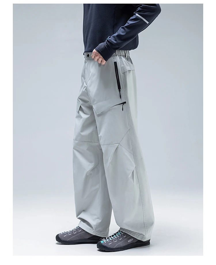 Outdoor Teflon Wasserdichte Cargohose - Unisex Amerikanischer Workwear-Stil Gerade Passform Wanderhose für den Herbst – Detail 5