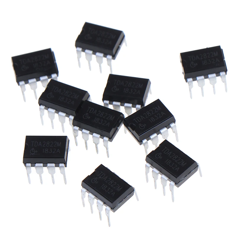 10PCS TDA2822M multipurpose and original IC audio power amplifiers inline DIP-8