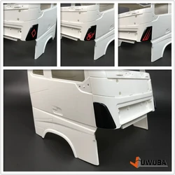 2pcs ABS Plastic Front Spoiler and Stickers Decorate for 1/14 Tamiya RC Truck Tipper VOLVO F16 750 56360 Car DIY Toy