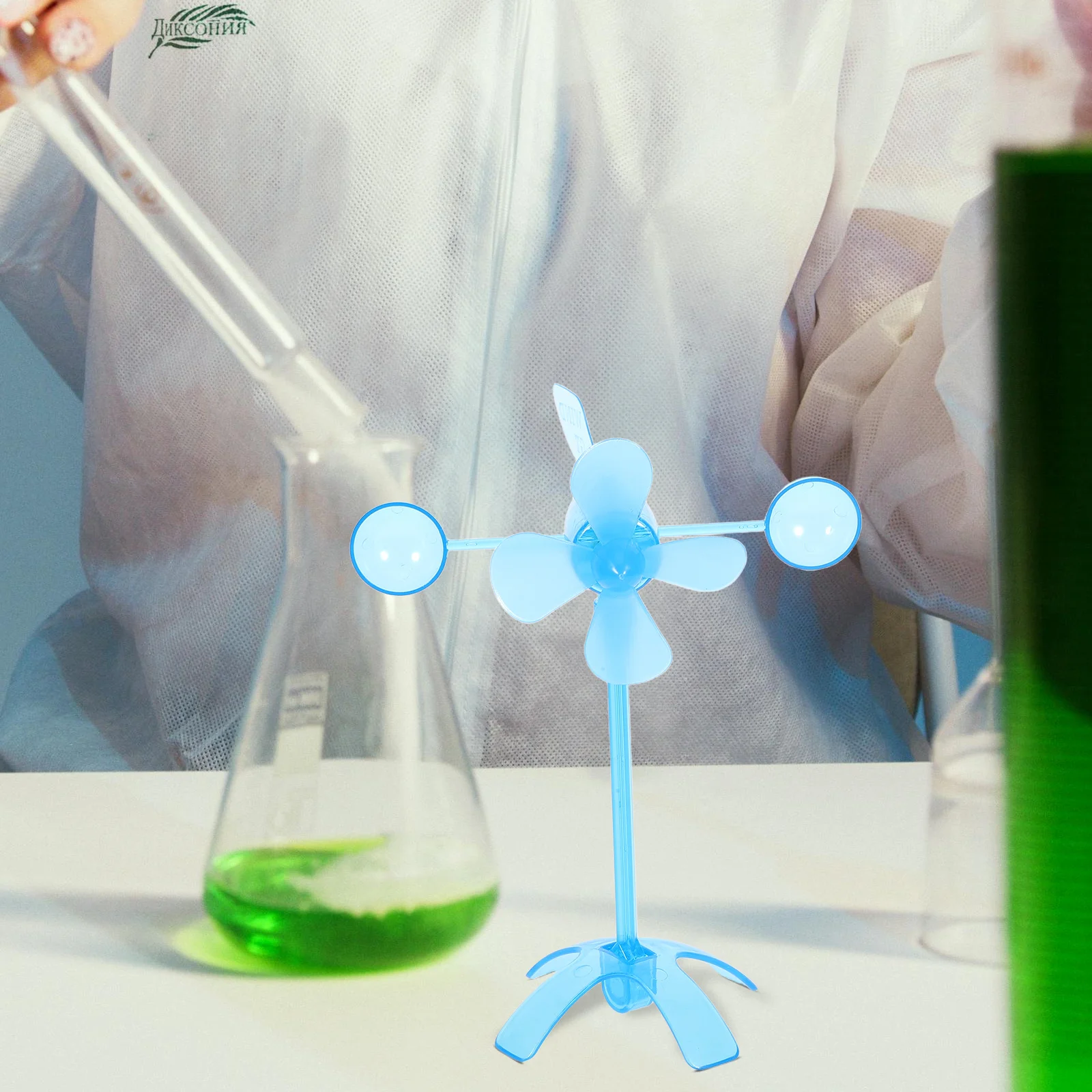 مجموعة مشروع علوم الرياح DIY للأطفال، تجربة طاقة الرياح التعليمية، مولد كرنك اليد، التعلم للاستخدام المنزلي في الفصل الدراسي #6