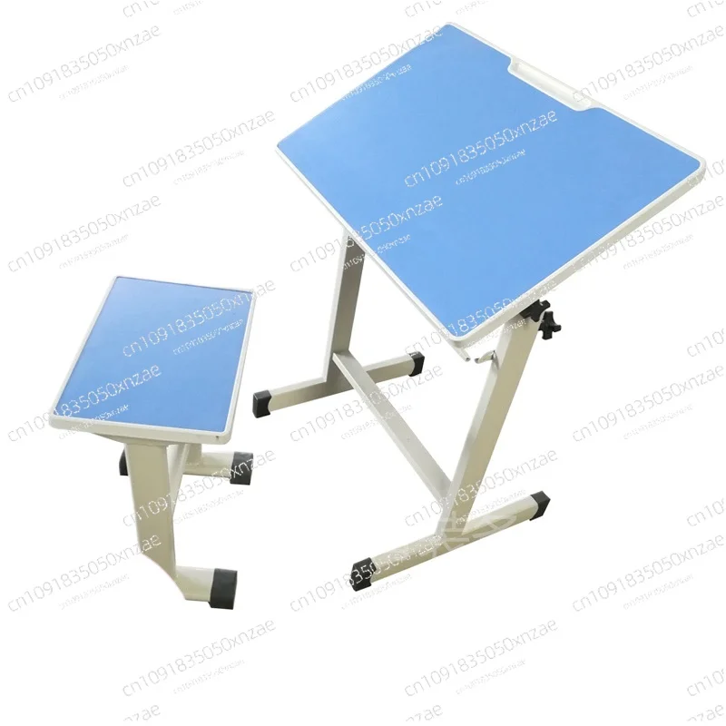 

Plastic steel art table Tilting desktop Steel wood sketch easel Primary and secondary school art classroom tables and chairs