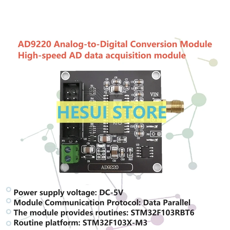 AD9220 Modulo acquisizione dati AD ad alta velocità Frequenza di campionamento ADC 10MSPS a 12 bit